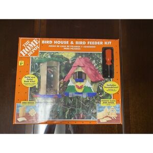 Home Depot Bird House And Bird Feeder Kit New 2004 Cuckoo Clock Bird House